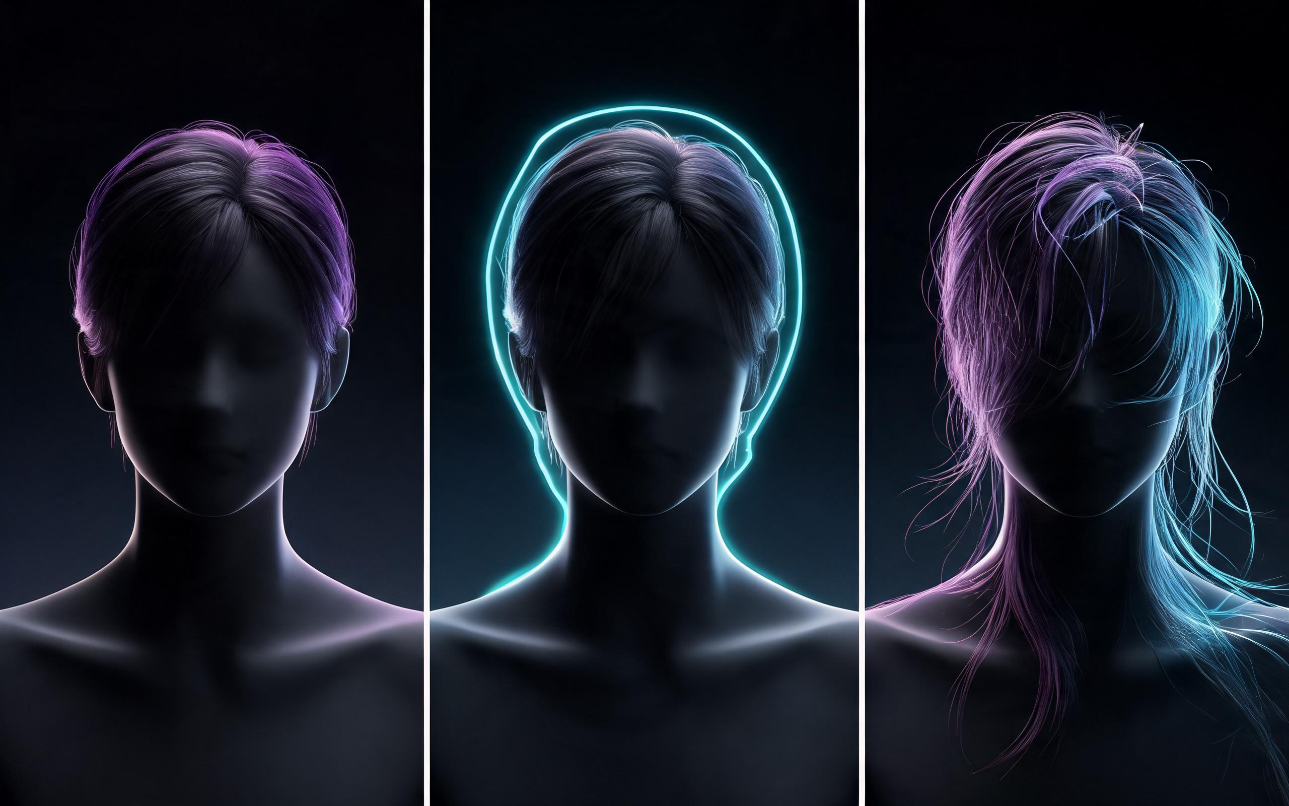 Concepto editorial que respalda separar la renderización del cabello de la simulación