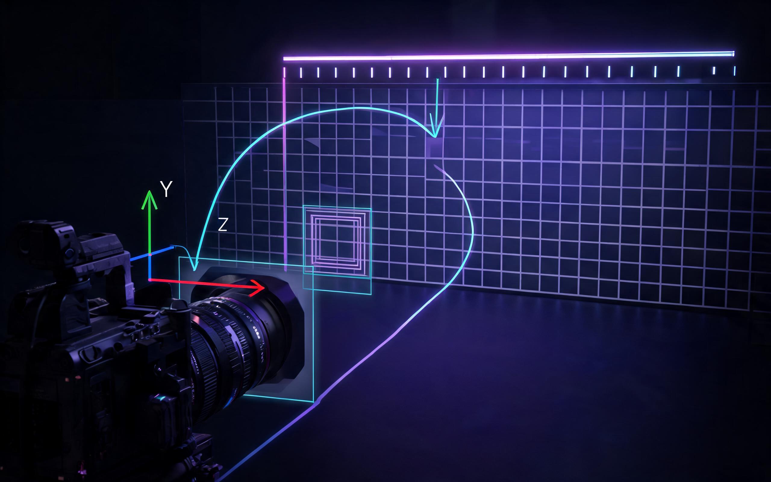 Unreal Engineでトラッキングカメラをインポートする方法を示すオリジナル編集コンセプト