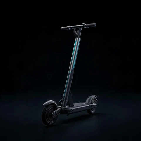 City electric scooter 3D model preview