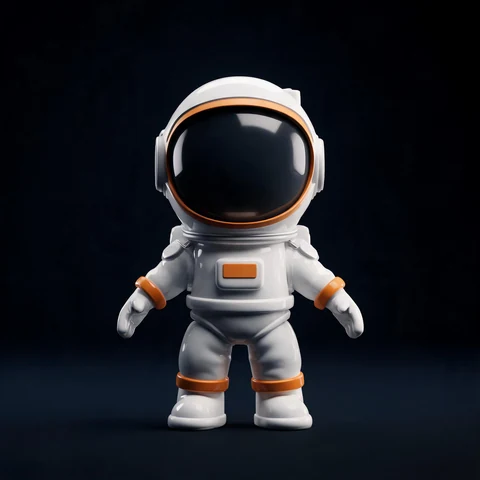 Astronaut character 3D model preview