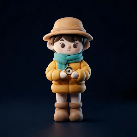 Little explorer 3D model preview