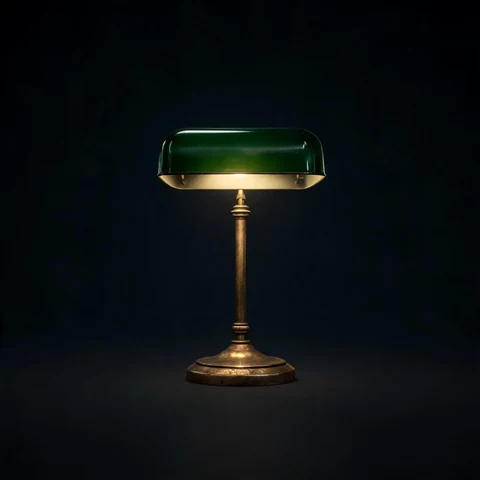 Vintage table lamp 3D model preview